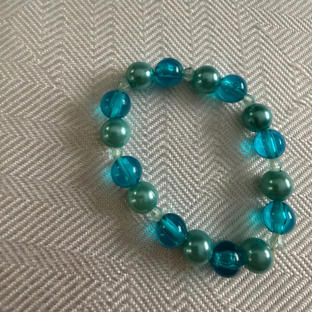Blue Beaded Bracelet